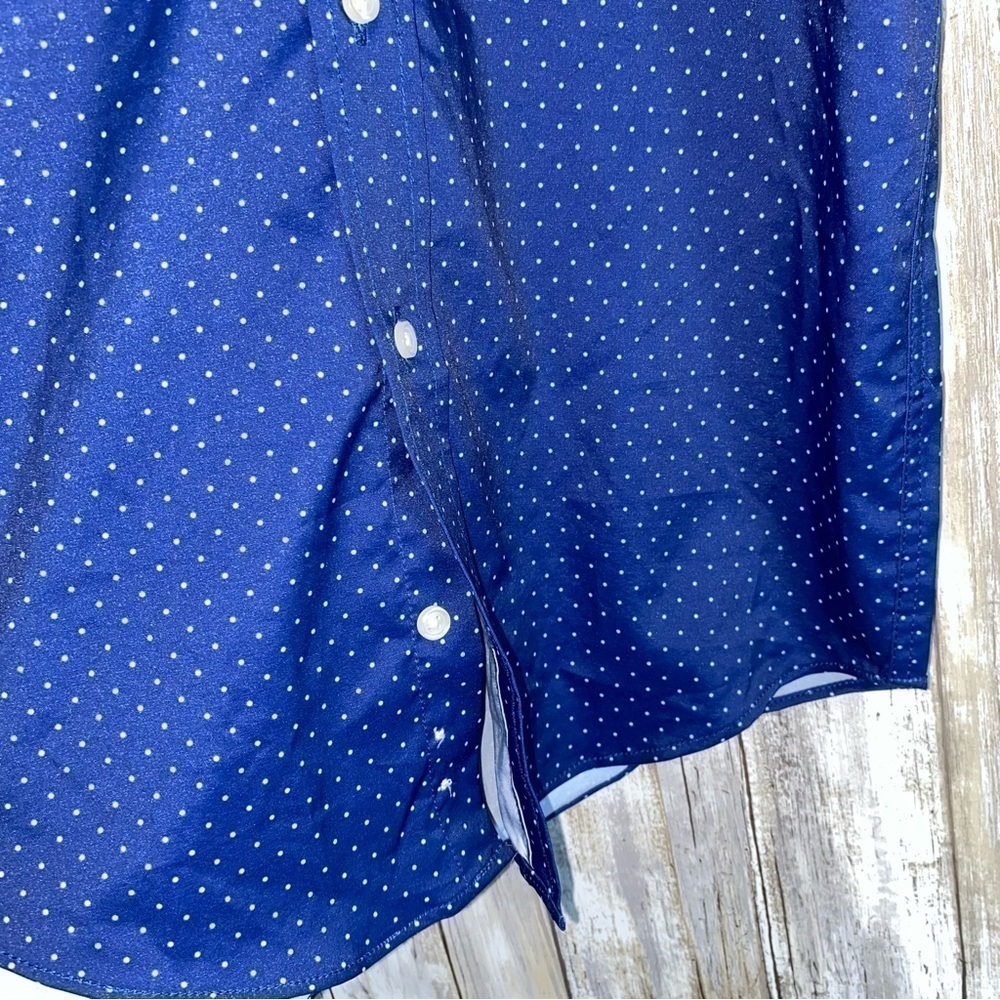 Lauren Ralph Lauren Kids Black Label Blue Dot No Iorn Button Down - Picture 4 of 6